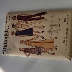 Butterick dress tunic pants sewing pattern Sz 161/2 Vintage